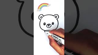 🌟 🐻Teddy Bear Drawing Easy💕 🌟