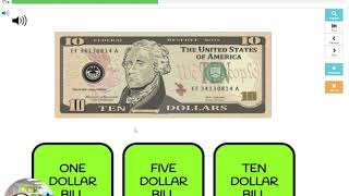 Life Skills/Money Math Lesson: Practicing Money Identification on Boomcards
