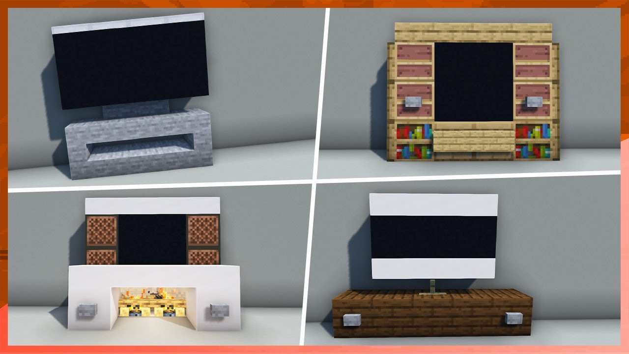 Minecraft Tv Building Hacks Youtube