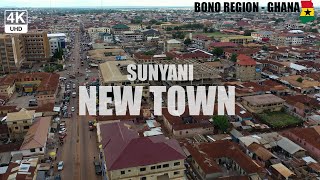 Sunyani New Town Aerial View in the Bono Region of Ghana 4K