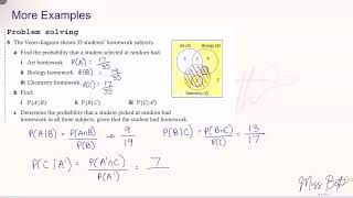 IB MYP Math Extended - Conditional Probability - Winter Break Series