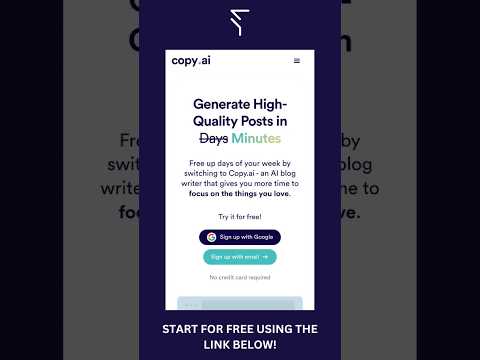 Revolutionize your social media game with copyai: generate high-quality posts in minutes #copyai #ai