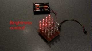 Build this simple LED cube 4x4x4