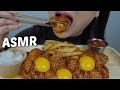 KOREAN FRIED CHICKEN with Egg Yolk *NO Talking Eating Sounds | N.E Lets Eat