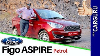 New Ford Aspire Petrol Full Review By CARGURU. Price, Engine, Space कुछ खट्टी कुछ मीठी।