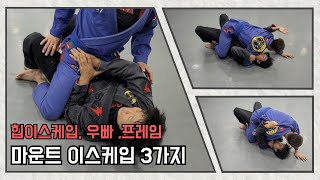 불리한 포지션에서 탈출 18.마운트 이스케입3가지(새우드릴,우빠)