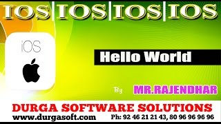 IOS || Hello World Program