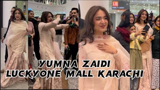 Yumna Zaidi | film promotion | NAYAb | at Luckyone mall | Karachi