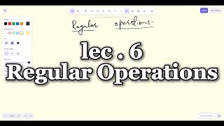 TOC-6- Regular Operations