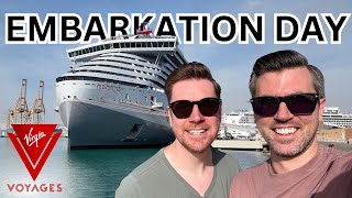 Boarding Virgin Voyages Scarlet Lady 2.0: Embarkation Day for Our Transatlantic Adventure!