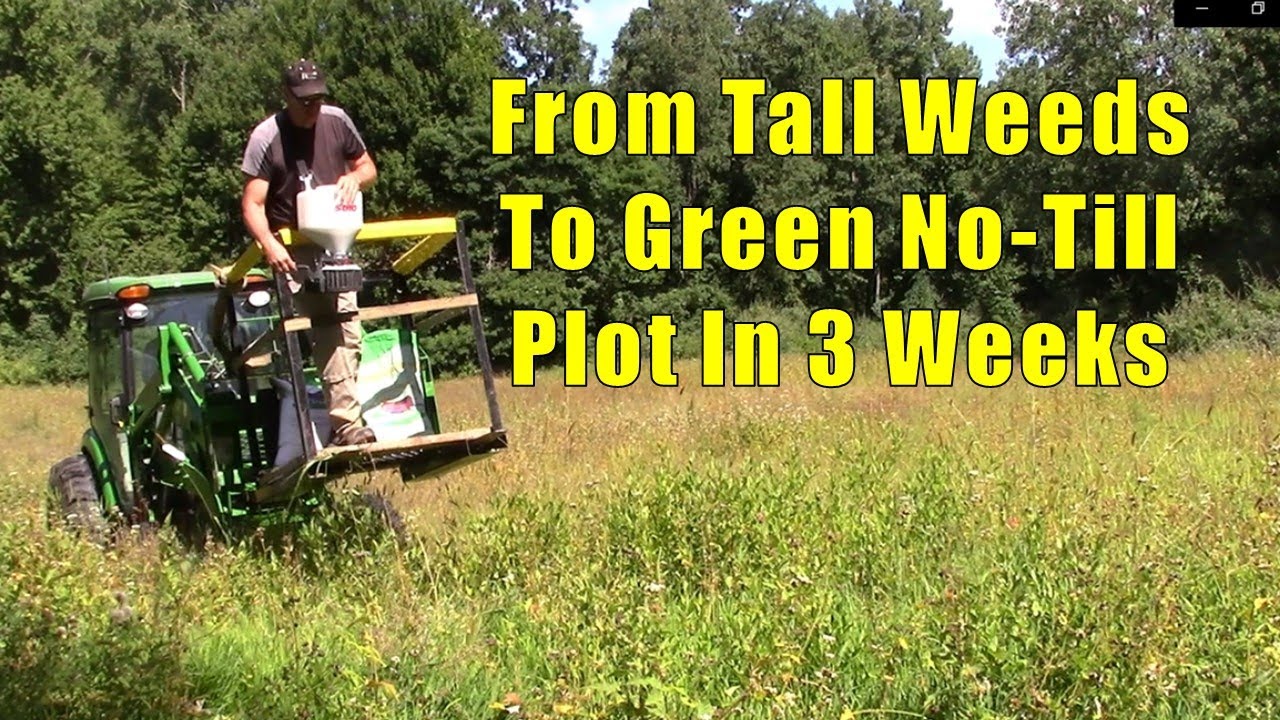 Planting No-Till Food Plots Step By Step - YouTube