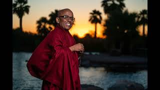 Bhante Sujatha dedicates the Blue Lotus Temple's new Healing Unity Garden.