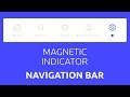 Magnetic Indicator Navigation Bar In HTML CSS and Javascript | Menu Tabs bar |  Menu Indicator Bar