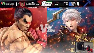 RUSH #40 - Toji Branwen (Kazuya) vs. PK Love LFA (Robin) - Winners Semis