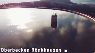 Flug über das Oberbecken in der Gemeinde Finnentrop