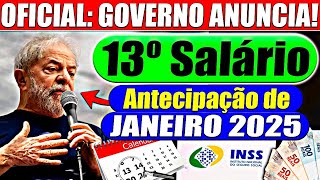 🤑INSS ANTECIPA 13º SALÁRIO para JANEIRO - Veja a DATA e COMO RECEBER!