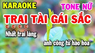 Karaoke Trai Tài Gái Sắc Tone Nữ Nhạc Sống Cha Cha Hay Nhất | Kho Nhạc Karaoke
