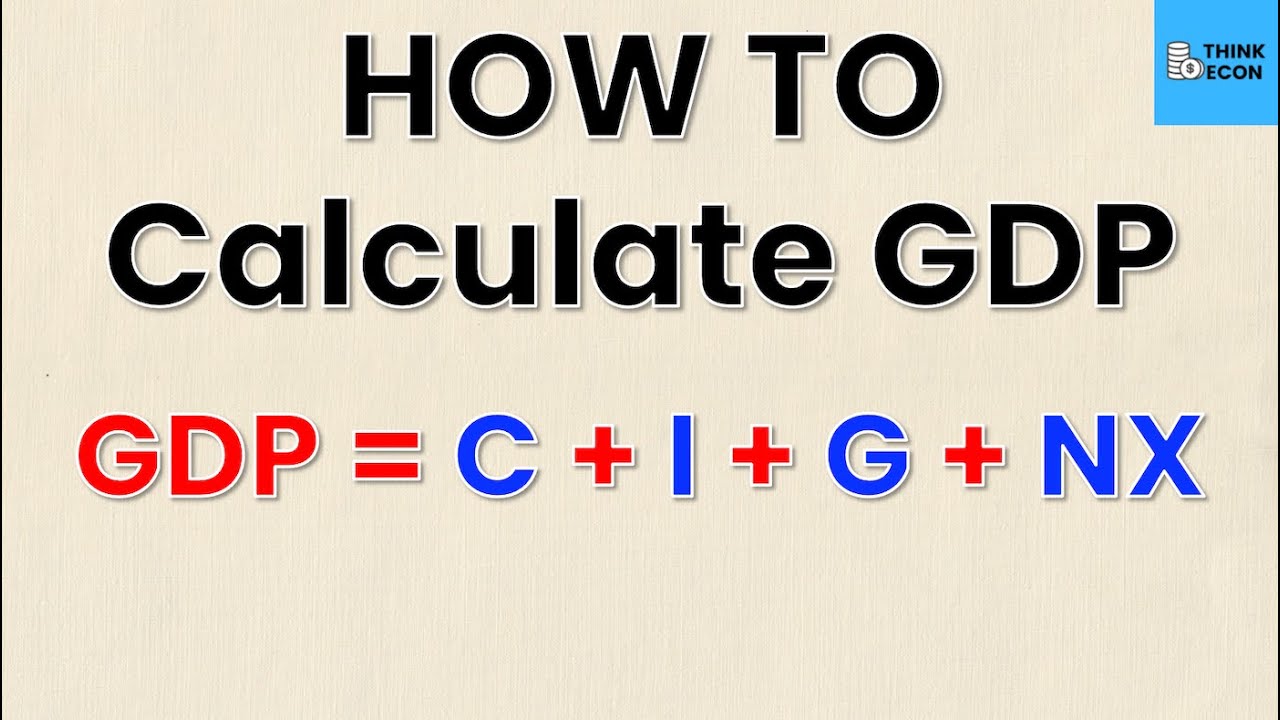 Learn How To Calculate Gdp In Under 5 Minutes Think Econ Youtube