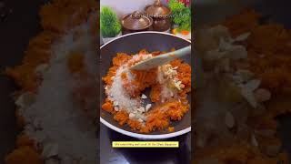 Bina Mawa \u0026 Dudh - Gajar ka Halwa recipe😋#gajarkahalwa #recipeshorts #foodie #shorts #youtubeshorts