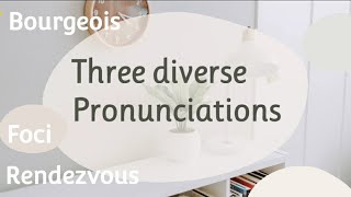 Three diverse pronunciations#english#englishspeaking#learnenglish#vocabulary#ielts#duolingo