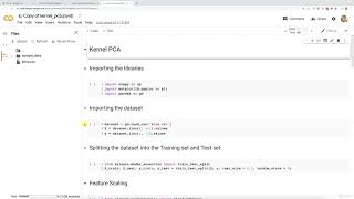 Kernel PCA in Python – Lecture No. 133