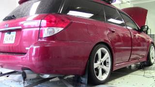 05 LGT wagon dyno - 322 WHP / 375 WTQ - E85, stock turbo, supporting mods