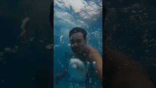 hello Im under the water please help me 😄 #shorts #gopro