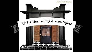 Britain's Heritage Arts and Craft antique slate fireplace surround