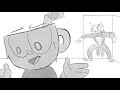 he pushed me down the stairs cuphead animatic