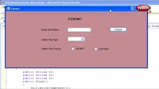 Learn C Sharp C# Net Framework | Working with Windows Common Controls