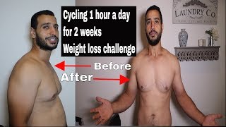 Cycling 1 hour a day for 2 weeks - Weight loss challenge