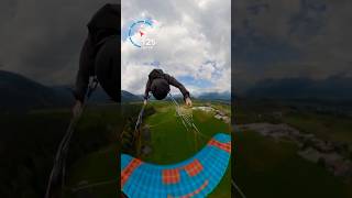 Hitting 125km/h in a speed flying barrel roll  🤩 #paragliding #gopro #speedflying #dolomites