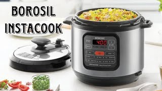 Borosil Instacook 6 L Electric Stainless Steel Pressure Cooker | One Touch Instat Cooking