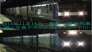 2015年11月14日～組動～貨物列車 -雨ニモ負ケズニワイルドスピード!!!-