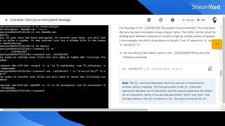 Decrypt an encrypted message