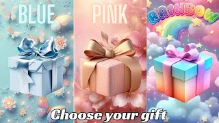 Choose your gift 🎁💝🤩🤮|| 3 gift box challenge|| 2 good & 1 bad|| Blue, Pink & Rai