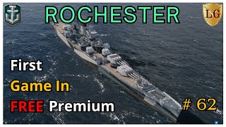 Rochester free premium against CV in 2024 | World of Warships #wows