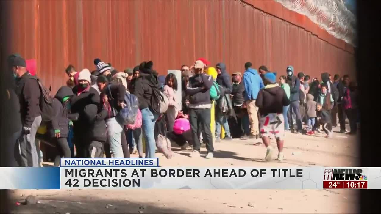 Migrants At Border Ahead Of Title 42 Decision - YouTube