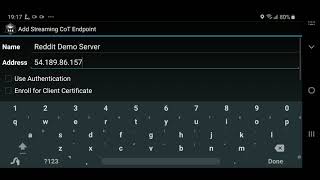Joining the Reddit TAKServer. Configuration
