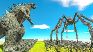 Growing Godzilla 2014 VS Scylla - Animal Revolt Battle Simulator