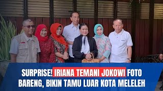 Humble-nya Iriana Rela Hentikan Langkah Demi Penuhi Rekues Tamu Ikut Foto Bareng Jokowi