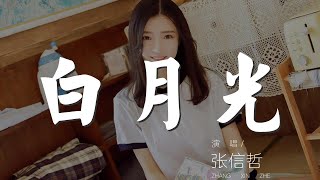 白月光 - 張信哲『白月光 心裏某個地方』【動態歌詞Lyrics】