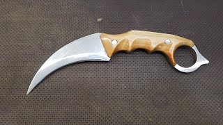 Making a Karambit Knife From an Old Saw Blade