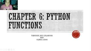 CC03 CHAPTER 6: Python Functions