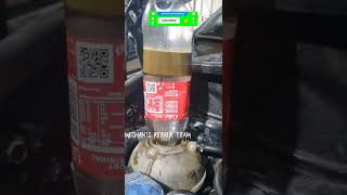 How to remove engine oil inside coolent?😃😳 #shorts