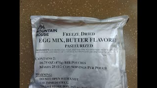 US ARMY GROUP RATION EGG MIX BUTTER FLAVOURED MRE MOUNTAIN HOUSE