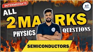 Semiconductors 2Marks Class 12 In One Shot || PIT CLASSES || #lokeshsir #semiconductor #boardexam