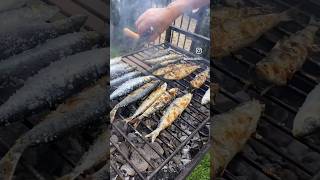 Sardinha assada🇵🇹 ポルトガル名物!イワシの炭火焼き!