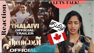 Canadian-Tamil Reacts to Thalaivi | Official Trailer | Kangana Ranaut | Arvind Swamy