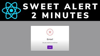 How To Use Sweet Alert In React JS Tutorial (Easy Method)